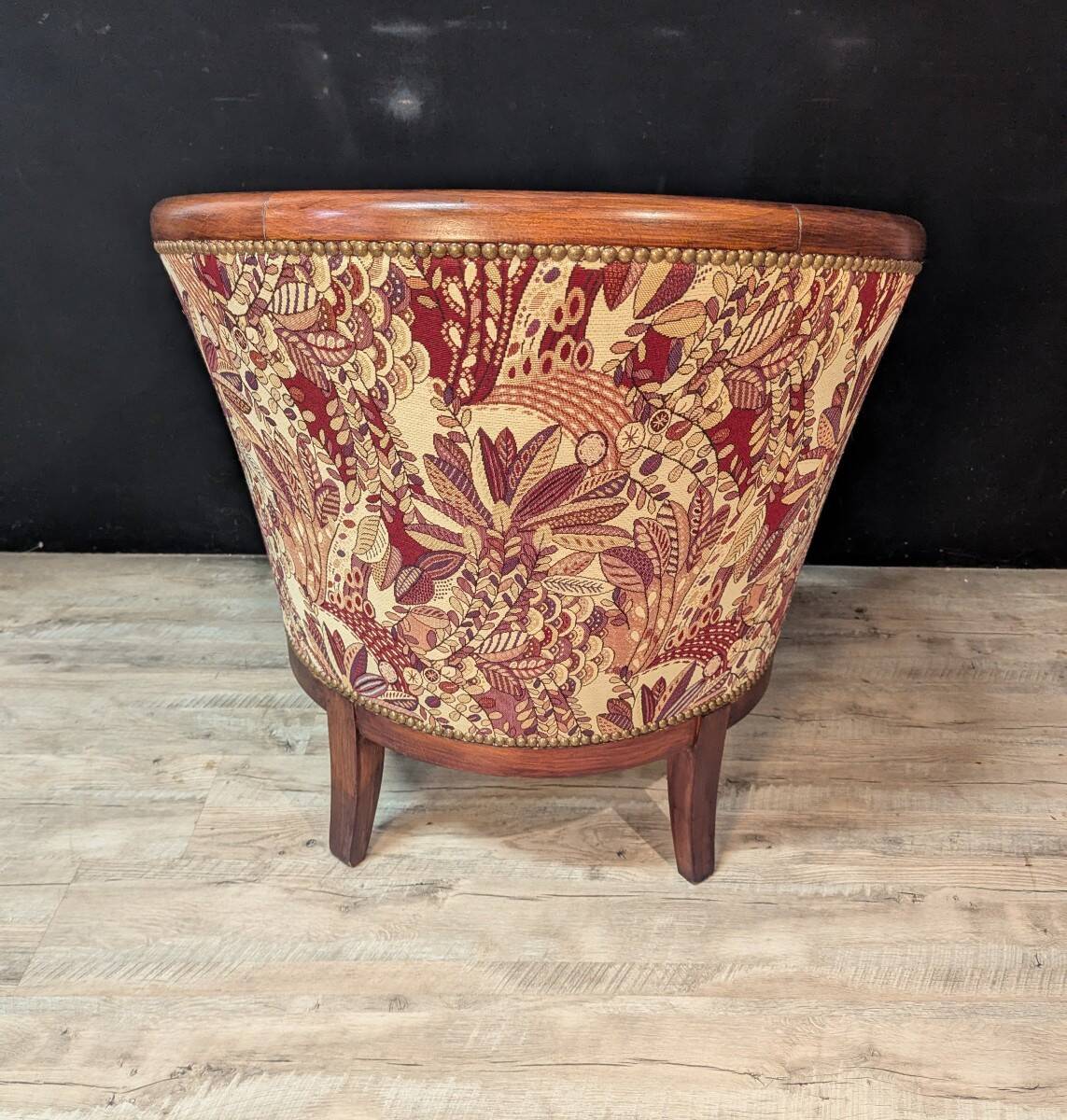 Pair of Art Deco gondola armchairs from the 1930s.