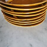 Lot of 8 plates Vintage Gien France