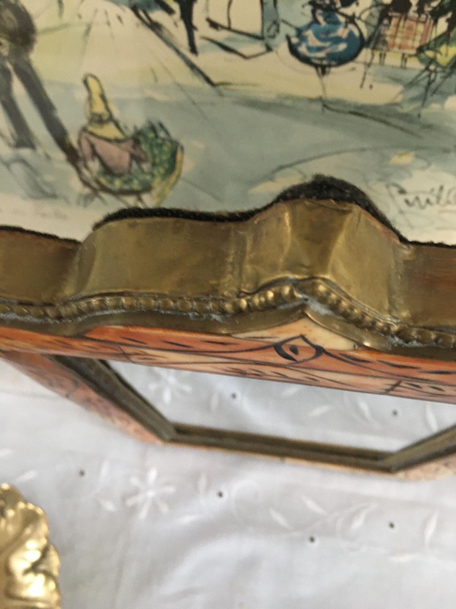 Oriental mirror 26x18cm