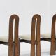 Vintage brutalist dining chairs, set of 6