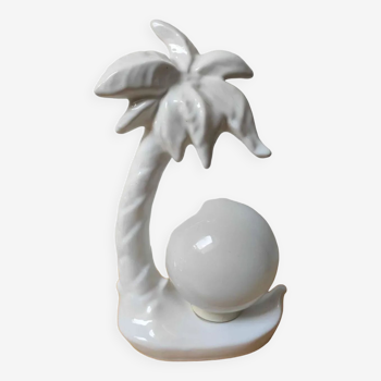 Palm lamp globe opaline