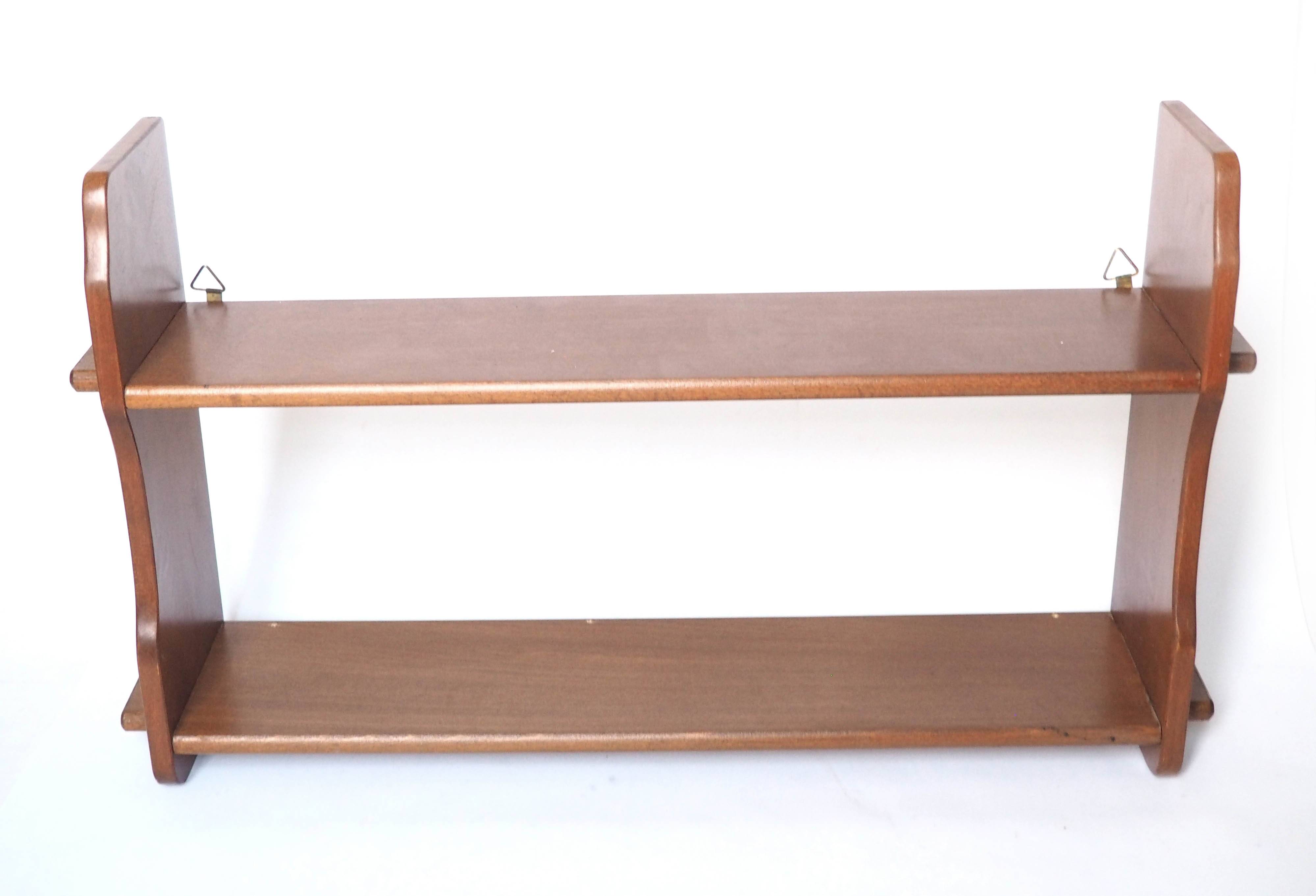 Solid wood wall shelf
