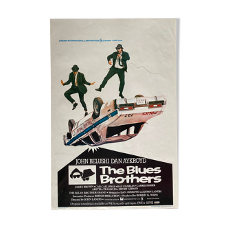 Affiche cinéma originale "The Blues Brothers" John Belushi, Dan Aykroyd 37x55cm 1980