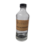 Old bottle glass bottle pharmacy apothecary paraffin oil clamart