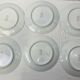 6 flat plates Limoges Haviland white and blue