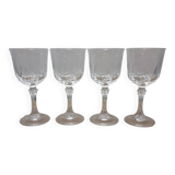 Vintage Crystal Wine Glasses, 1950s