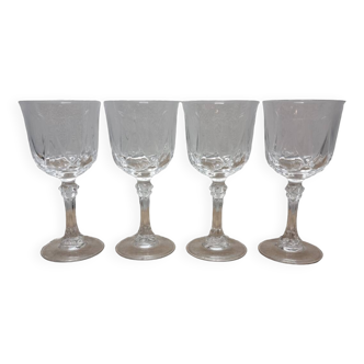 Vintage Crystal Wine Glasses, 1950s
