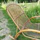Rocking-chair vintage rotin