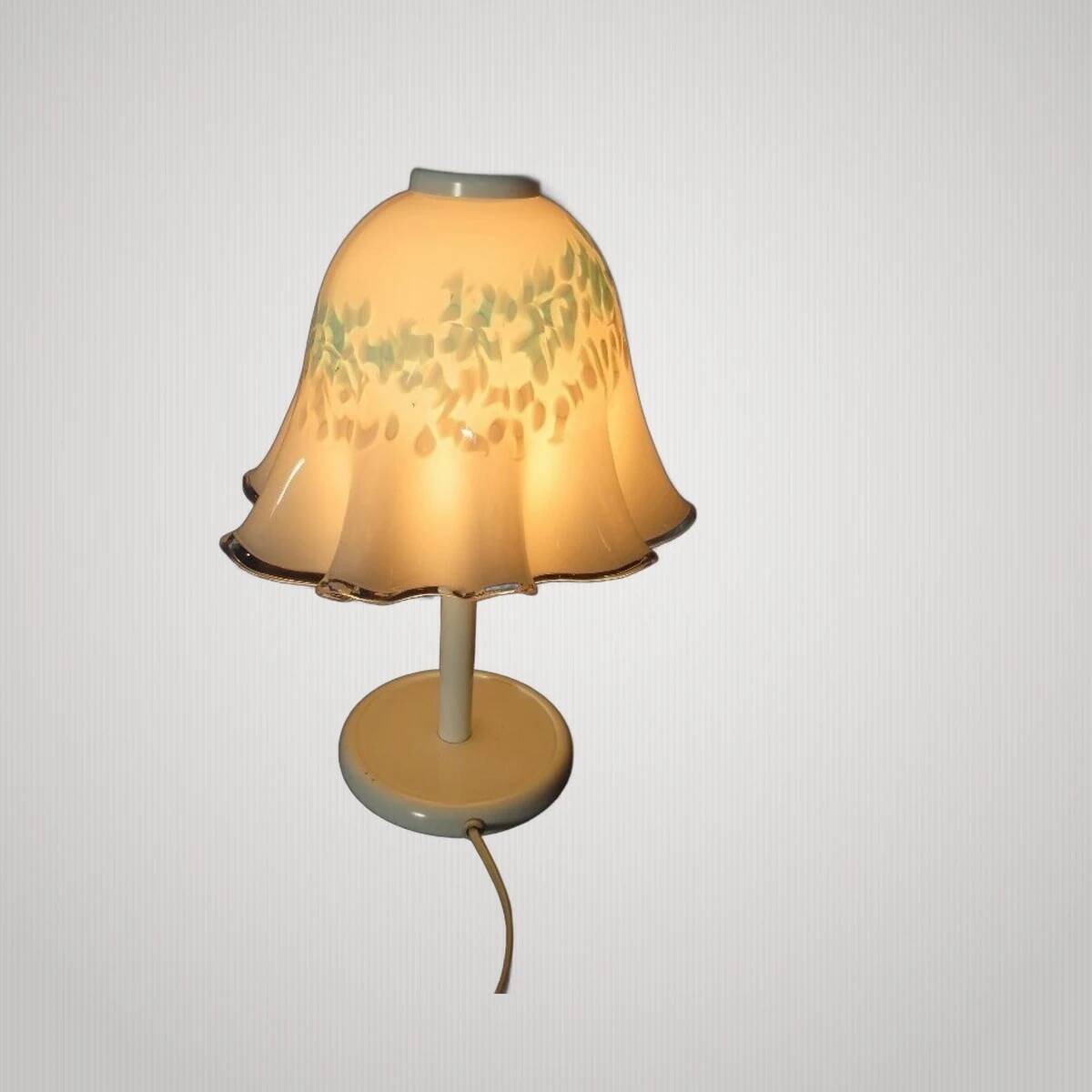 Modern Blue Systematic Murano Glass Mushroom Table Lamp