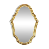 Small antique wall mirror in gilded resin – rocaille style
