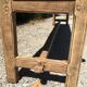 19th 10th wood oak back bench
