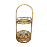 Rattan bottle holders from the 60s