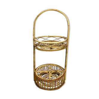 Rattan bottle holders from the 60s
