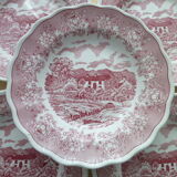 Set of 5 Hollow Porcelain Plates from N.Fontebasso Italy