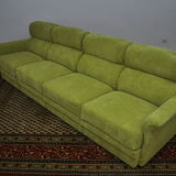 Green corduroy modular sofa, 1970s