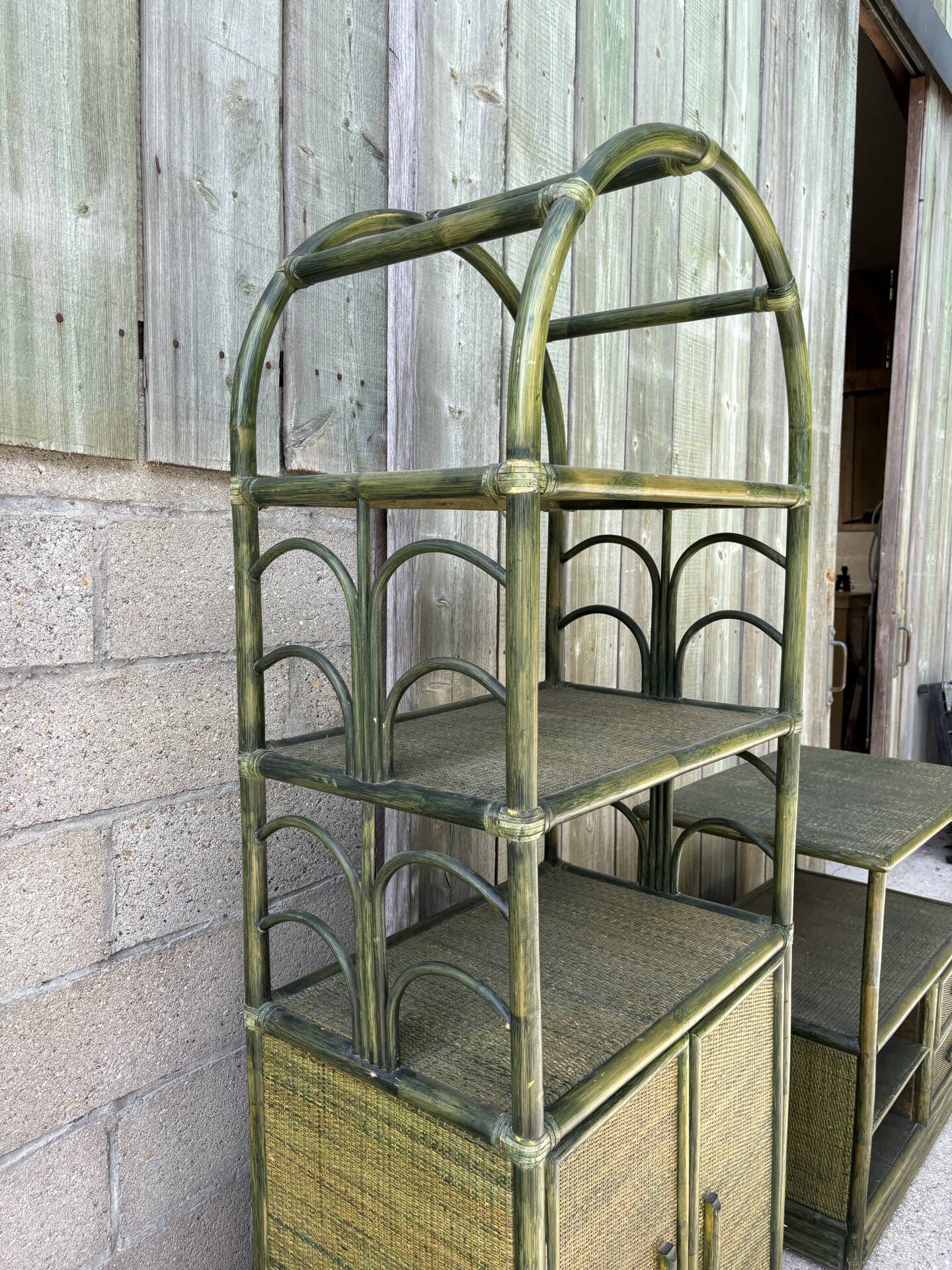 Vintage furniture set - bamboo and rattan