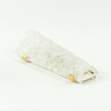 Large Mid-Century Murano Glass & Brass Wall Lamp from Hillebrand, 1960s/70s