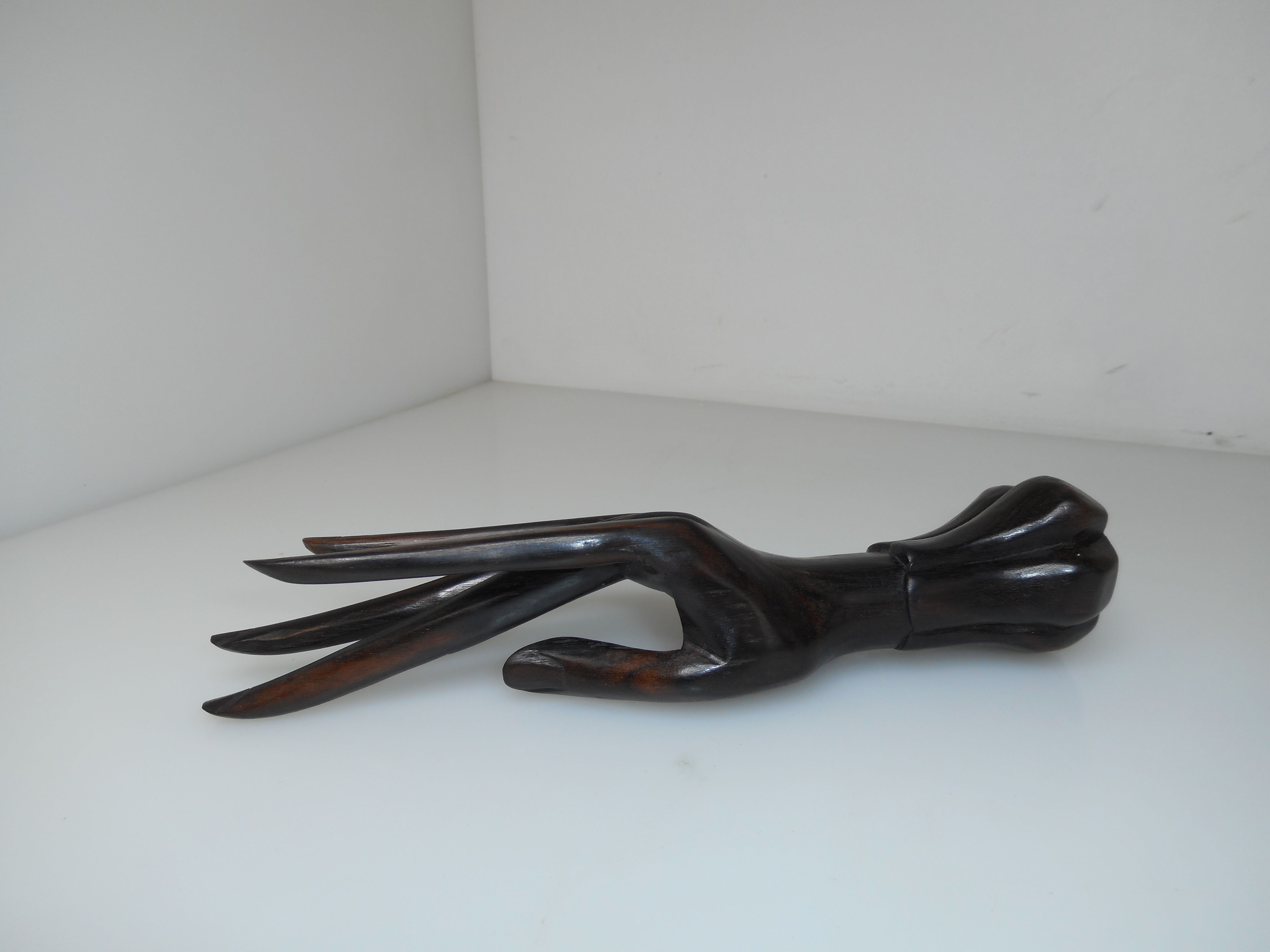 Vintage wooden hand