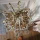 Large butterfly chandelier in glass and gilded metal - Louis XV style
