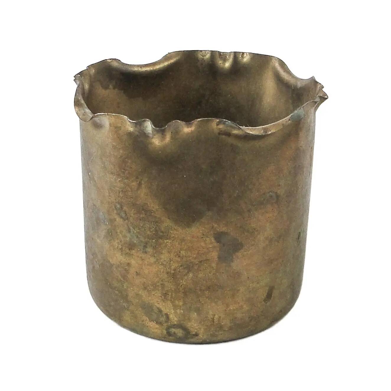 Cigar container, Art Nouveau, brass, Germany, early 20th century
