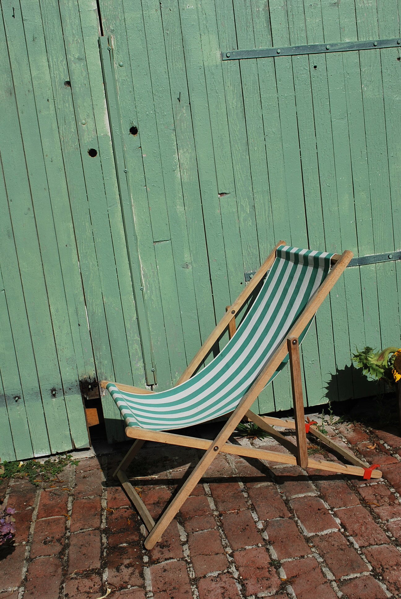 Chilienne vintage bleu et blanche