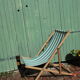 Chilienne vintage bleu et blanche
