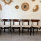 6 vintage Scandinavian teak chairs by Dyrlund