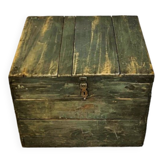 Old vintage wooden chest