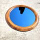 Mirror vintage round wood, 60cm