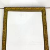 Large elongated gilded mirror