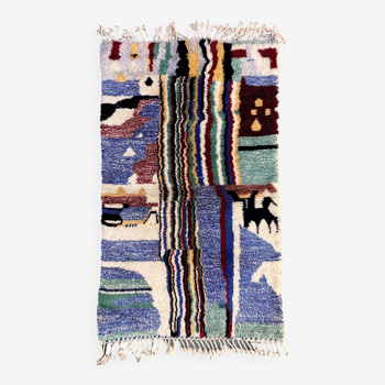 Colorful Beni M'Rirt Berber rug - 189 x 113 cm