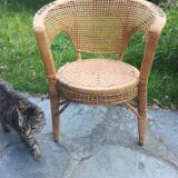 Rattan armchair