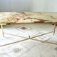 Table basse en onyx années 60/70