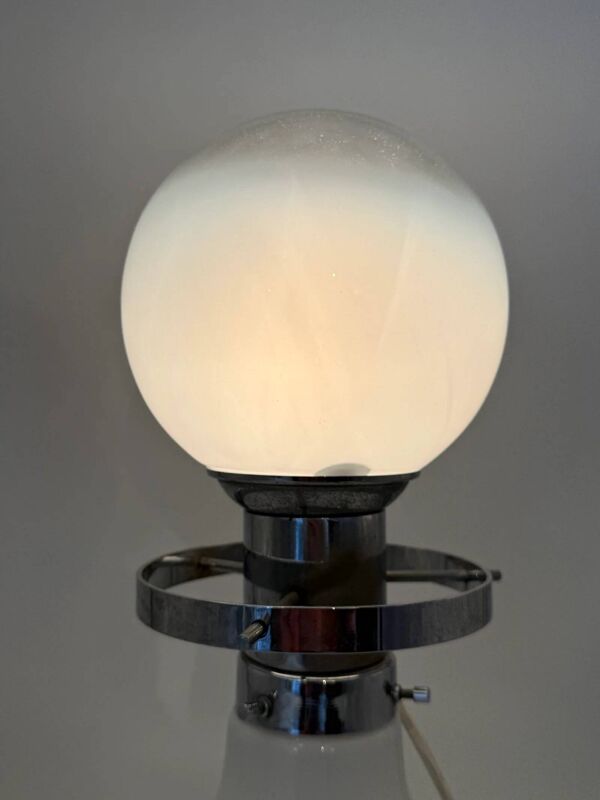 Lampe de table « Space Age » chrome, Italie 1970s