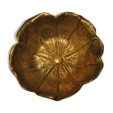 Empty-pocket flower in solid brass