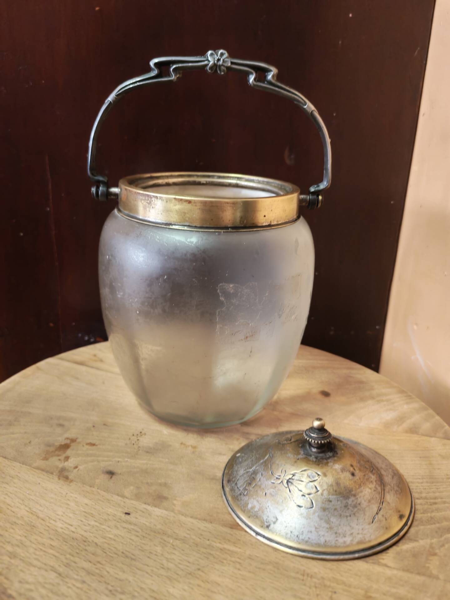 Antique Art Deco biscuit barrel