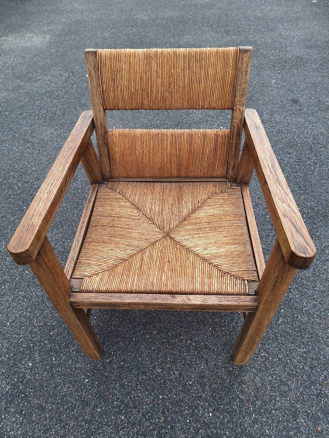 Vintage Brutalist Armchair