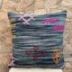 Handmade Moroccan Kilim cushion cover: Bohemian decorative cushion
