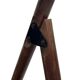 Vintage wooden folding chair with webbing seat 60s minimalist design