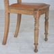 1930s, set of 4 Danish dining chairs, carved oak wood, furniture leather.