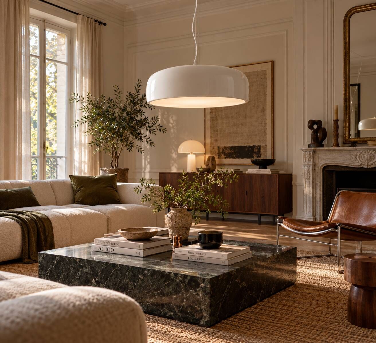 Suspension Smithfield S by Flos, designed by Jasper Morrison.