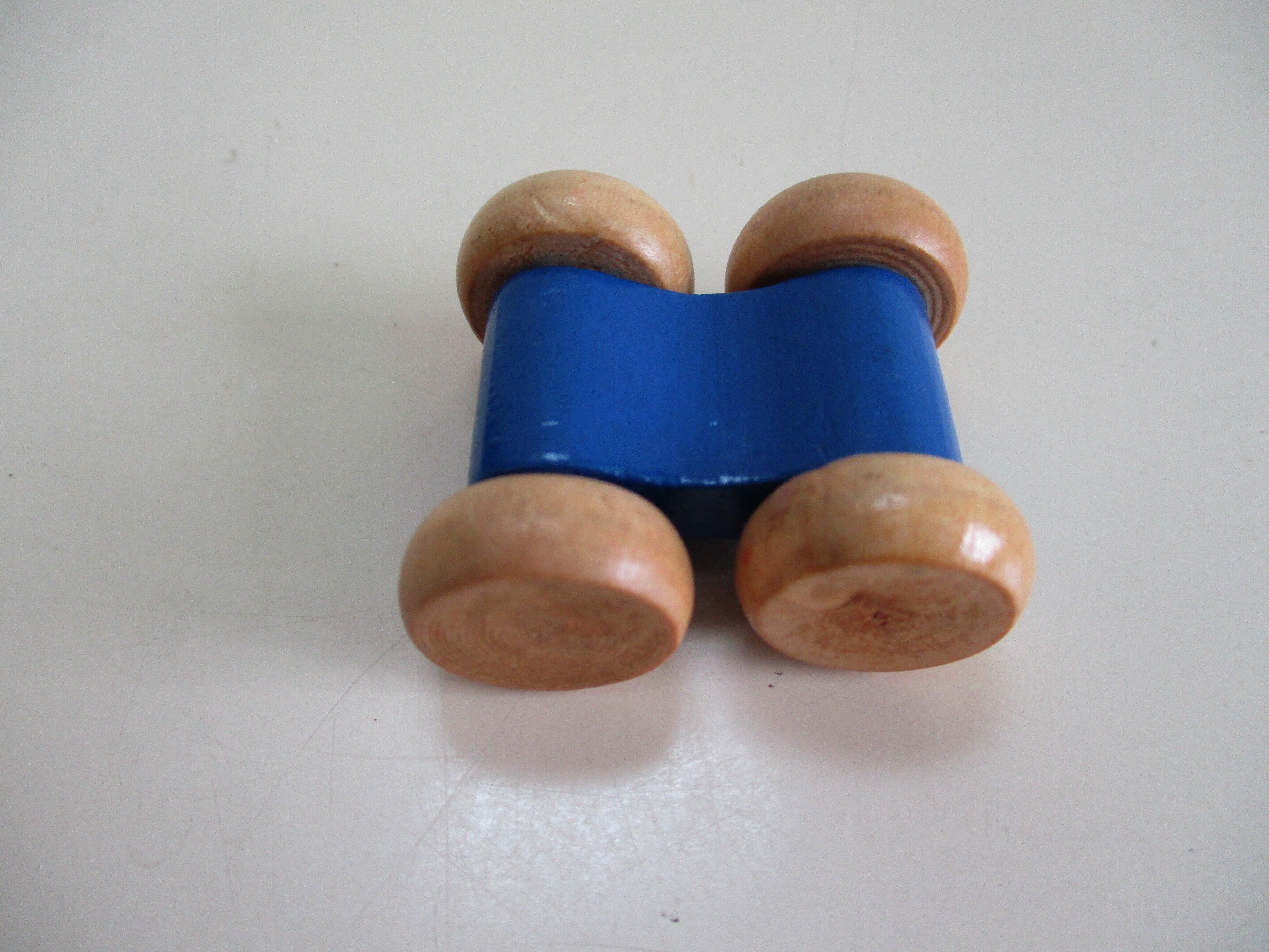 Toboggan wooden game and its vehicle-vintage