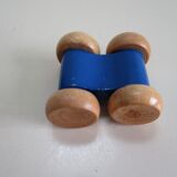 Toboggan jeu en bois et son véhicule- vintage