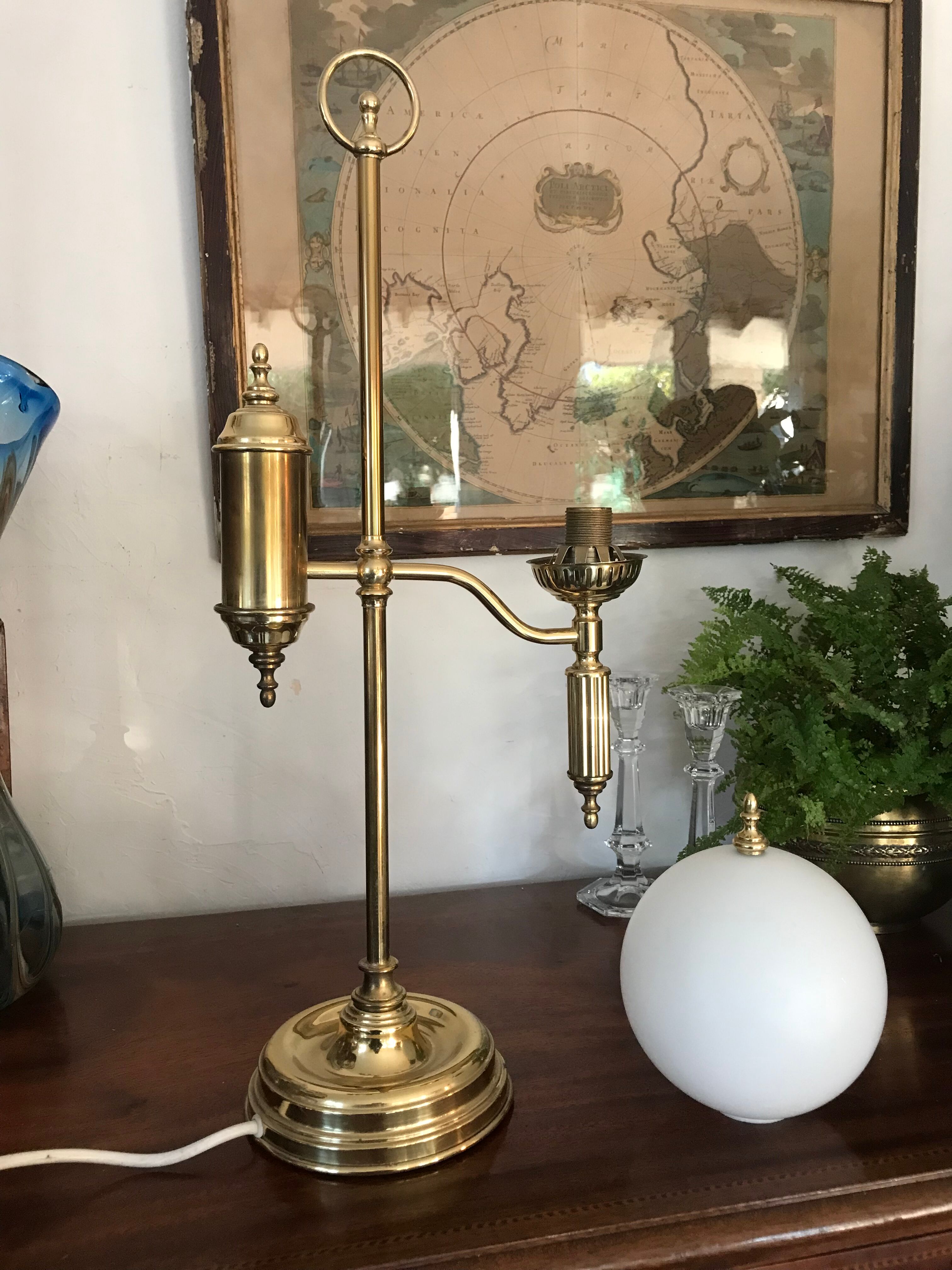 Brass lamp by Sölken Leuchten