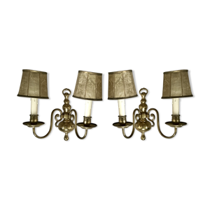 paire d’appliques hollandaises - laiton