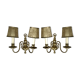 Pair of Dutch brass wall light