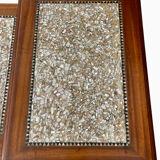 Mahogany and mother-of-pearl nesting table