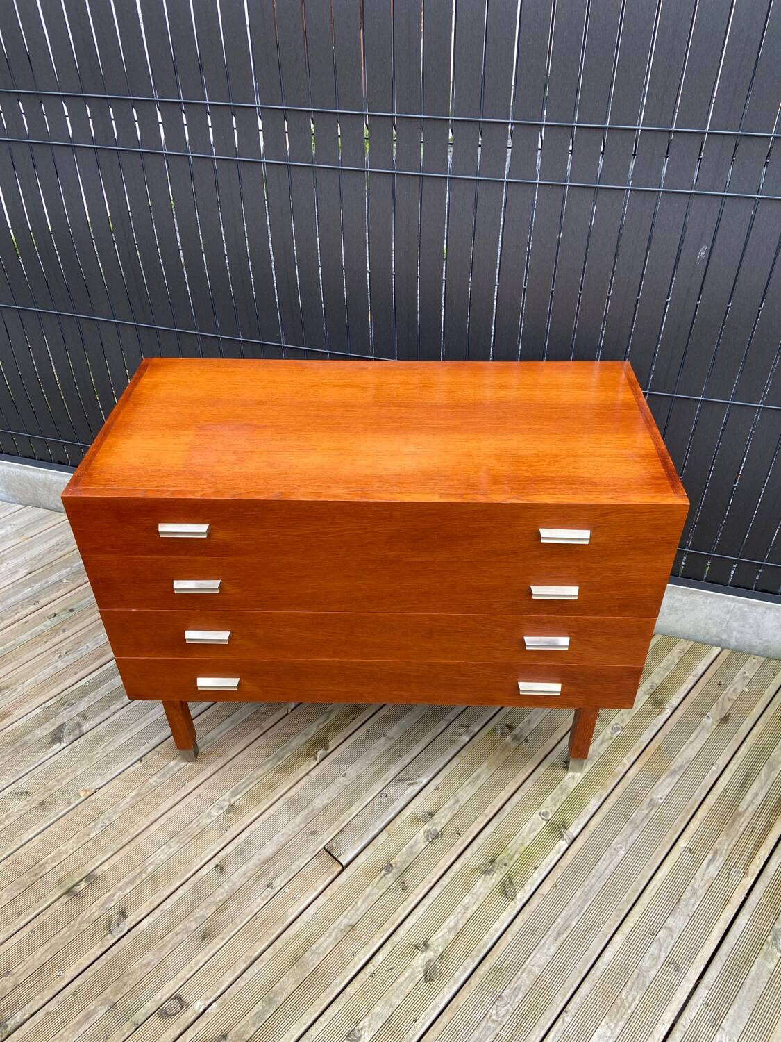 Teak chest of drawers
