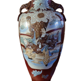 Pairs of satsuma baluster vases signed 19th Meiji period 1868-1912