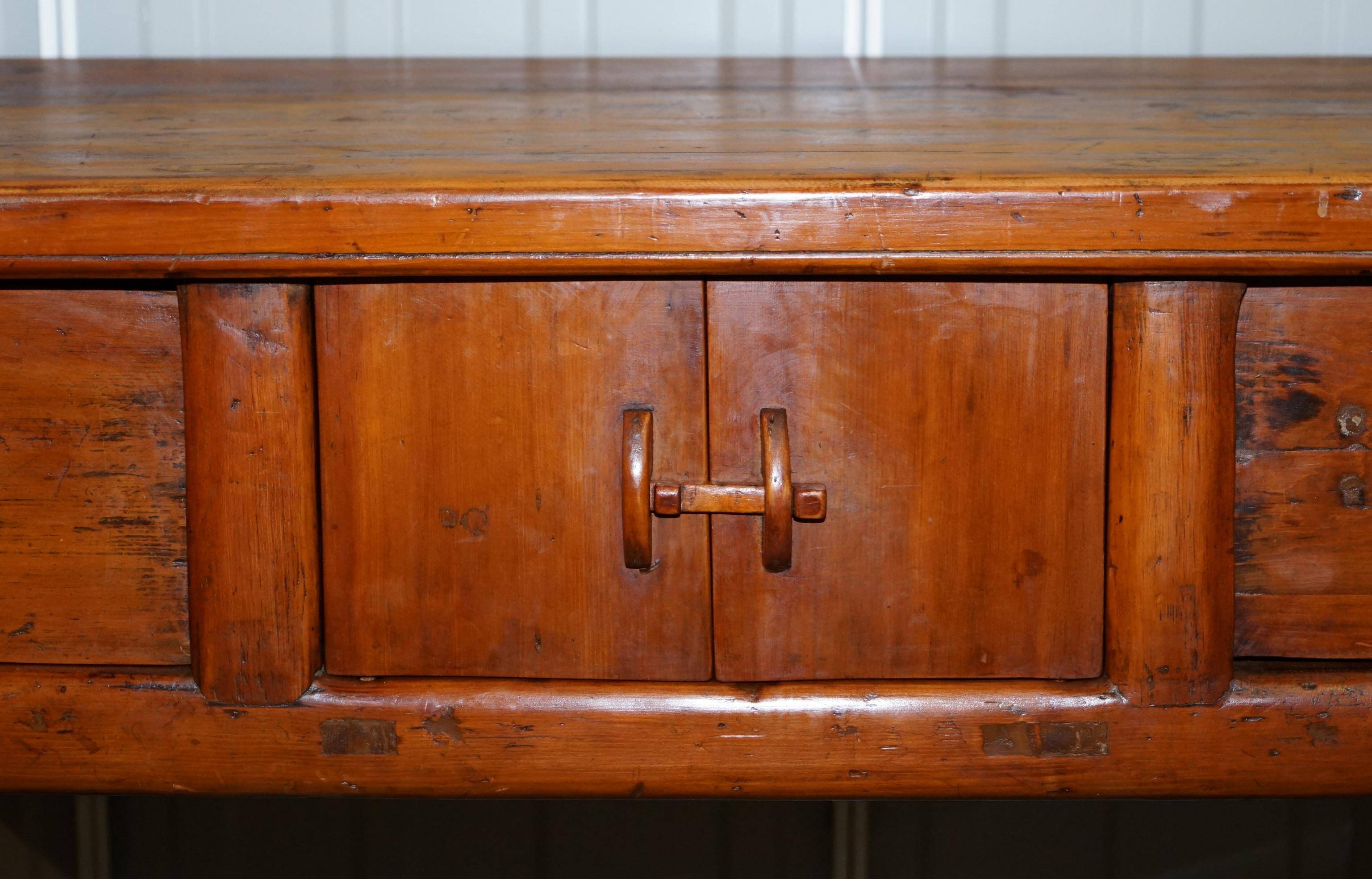 Antique Chinese altar buffet in solid teak